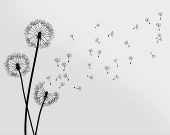 JP London Peel and Stick Removable Wall Decal Sticker Mural 24 by 19.75-Inch Waiting for Wind Dandelion JP London Peel and Stick Removable Wall Decal Sticker Mural 24 by 19.75-Inch Waiting for Wind Dandelion