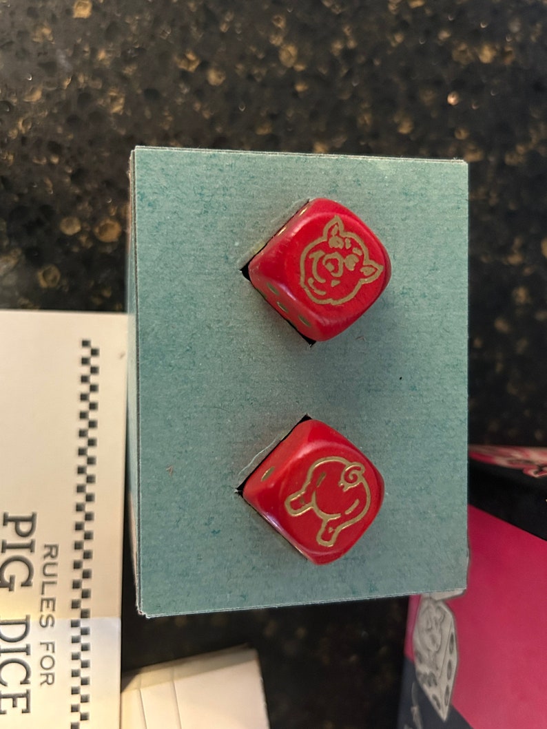 Pig Dice Game in Original Box VINTAGE Etsy