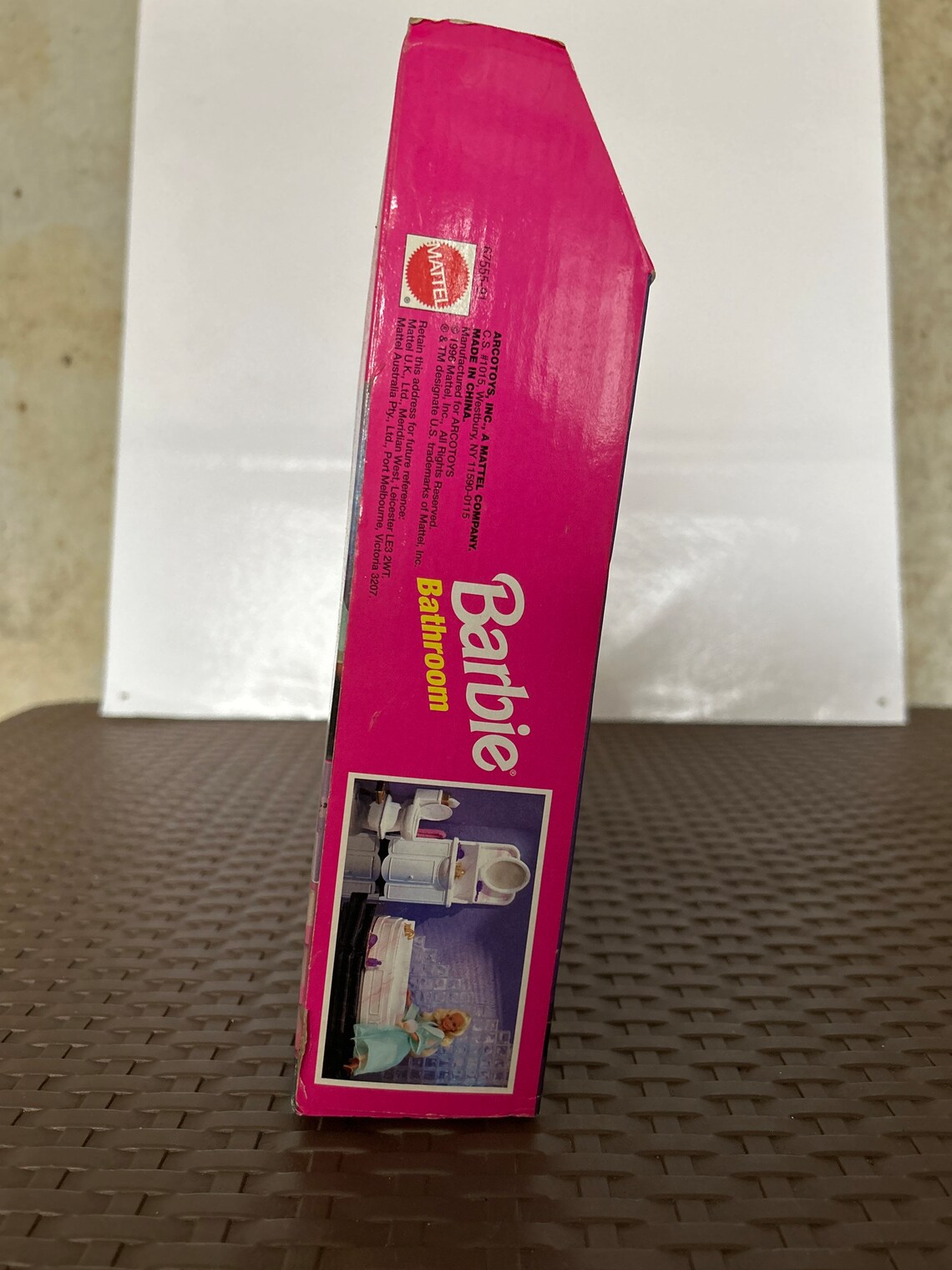 1996 Barbie Folding Pretty House Room Pack Bathroom Mattel 6755591