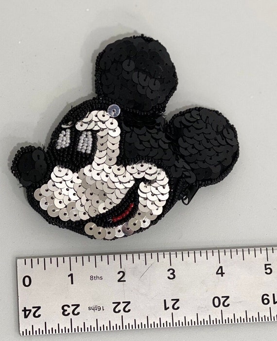 Vintage Sequins Mickey Mouse Change Purse
