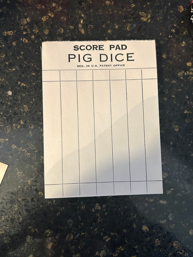 Pig Dice Game in Original Box VINTAGE Etsy