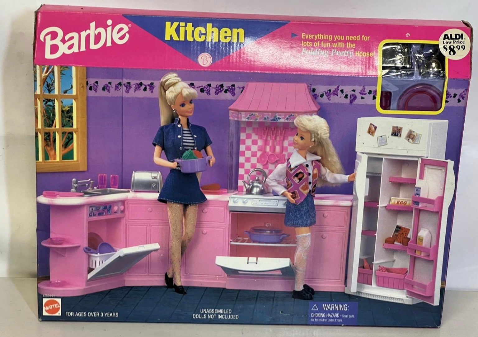 Casa da Barbie Folding Pretty House 1996 Dobrável Quarto Cozinha Sala  Colecionador Casinha Boneca | Produto Vintage e Retro Barbie Usado 89758684  