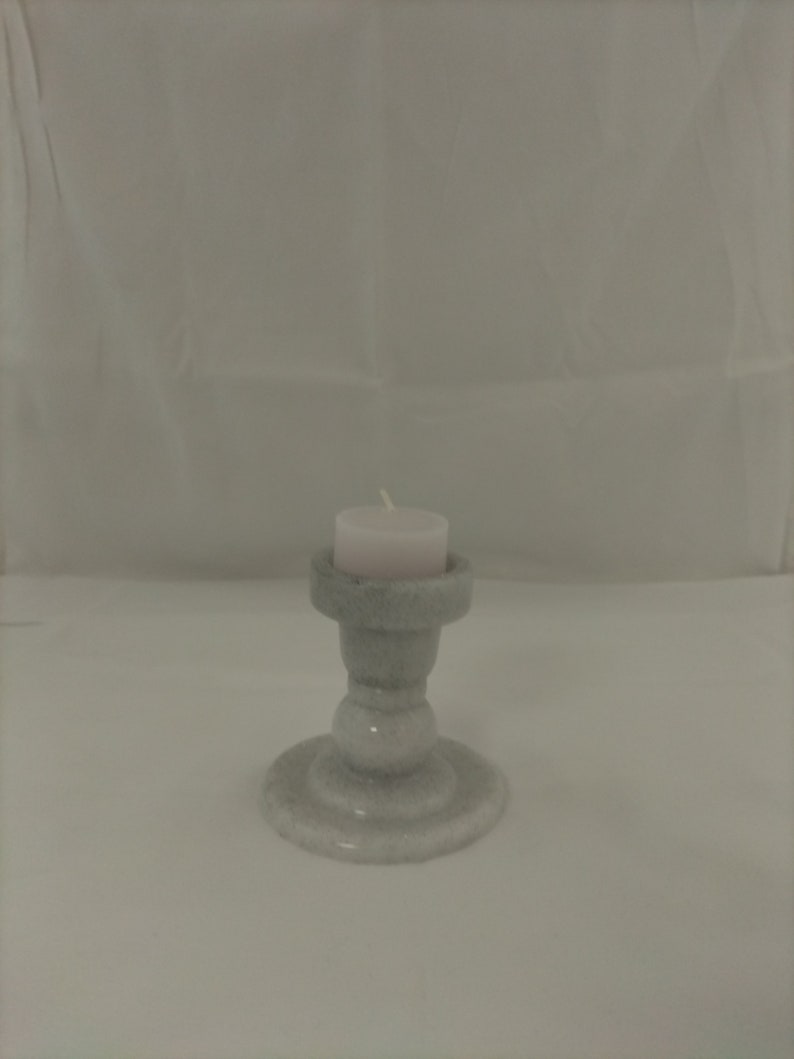 Silver and Black Glitter Candle Holders Set of 3 Made Using Etsy