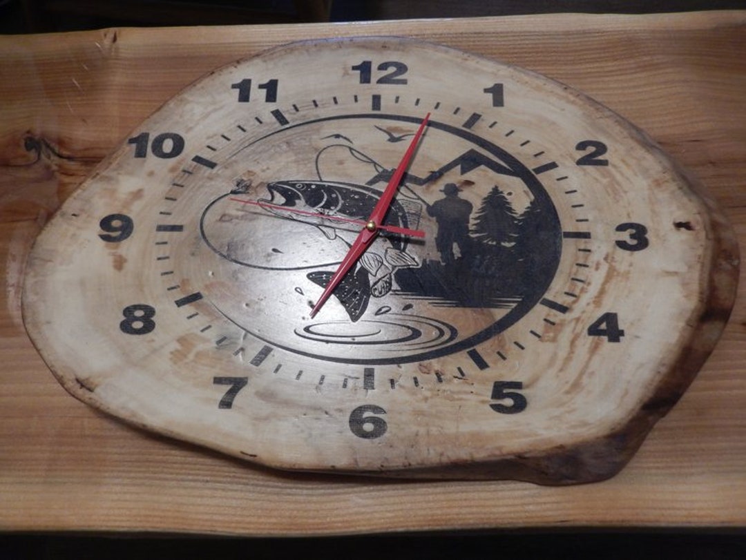 Hand Made Live Edge Wood Slice Clock Etsy