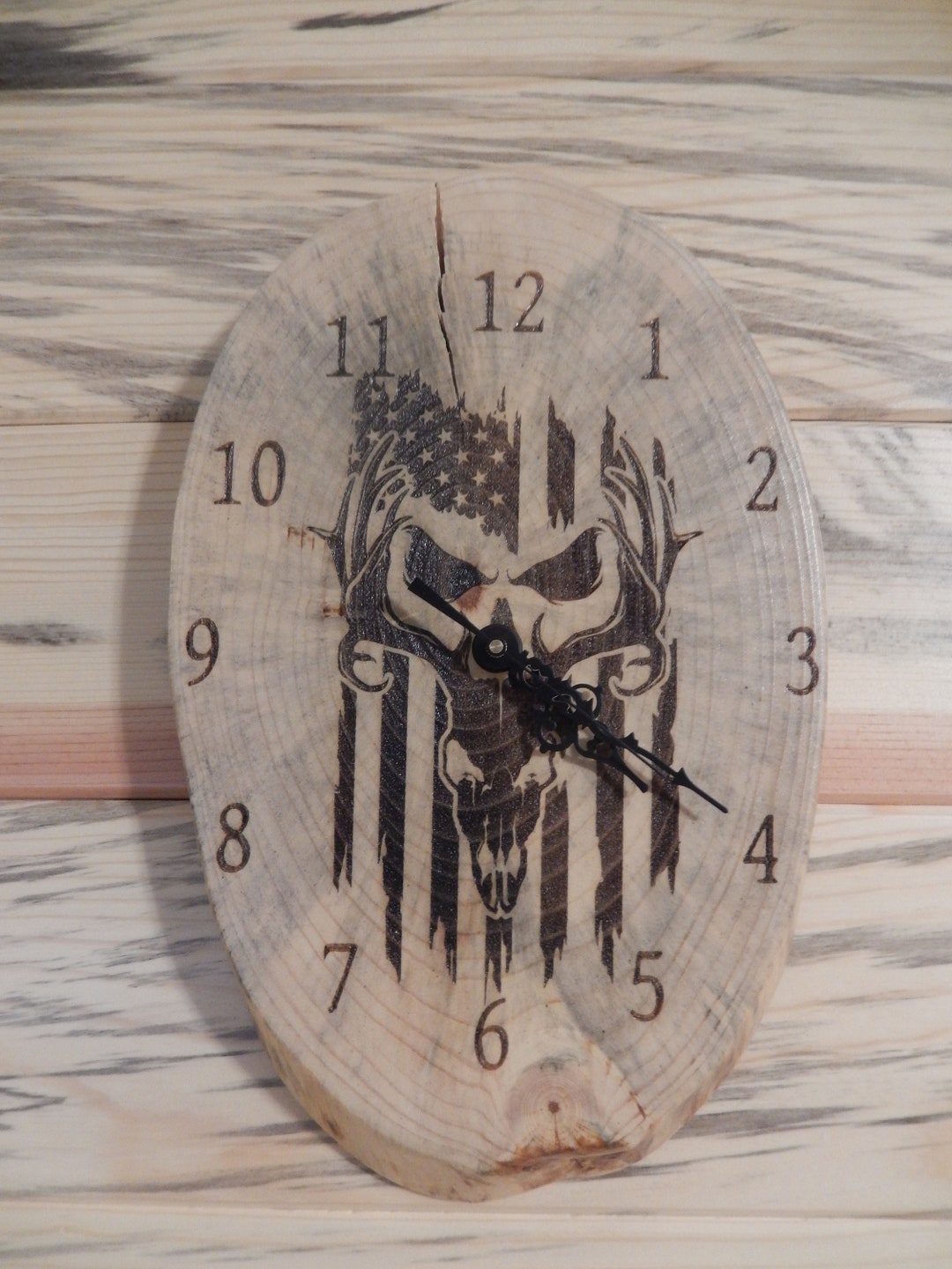 Hand Made Live Edge Wood Slice Clock Etsy