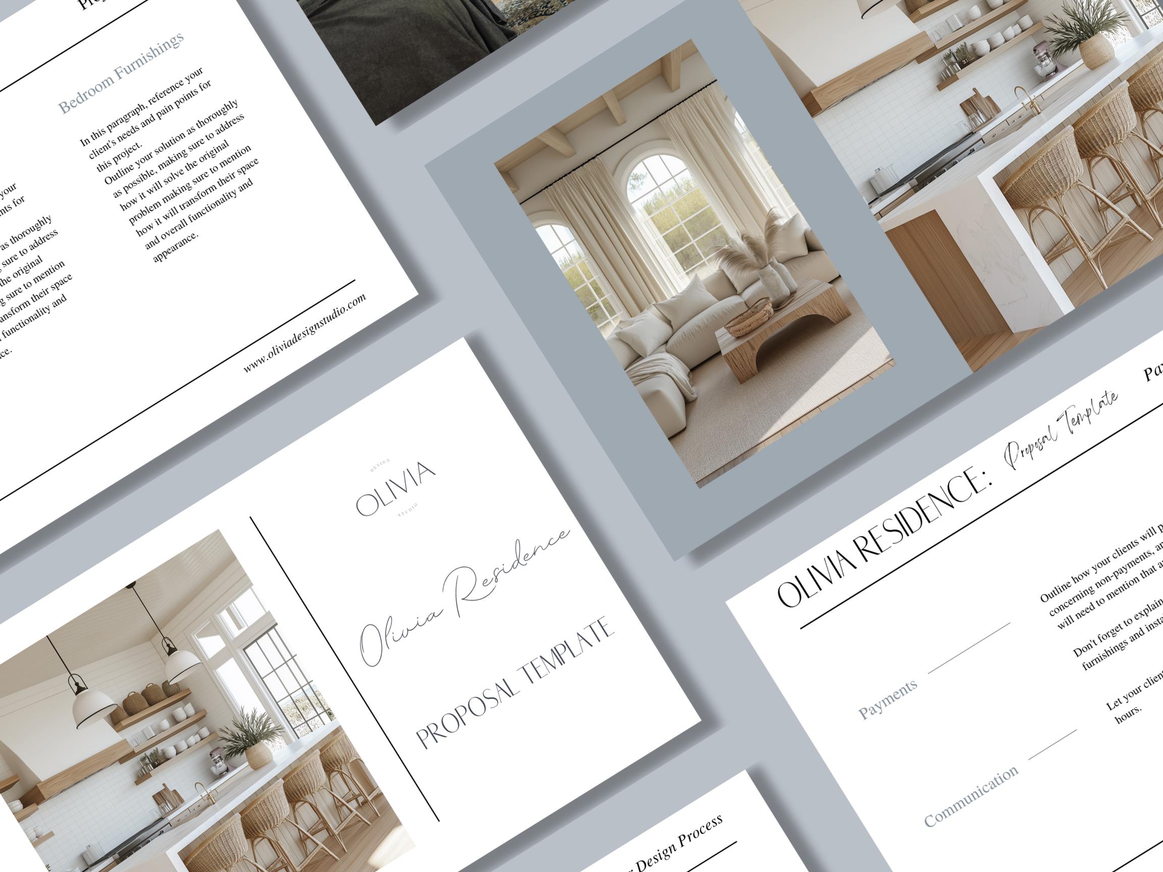 Interior Design Proposal Template | Interior Design Business Template ...