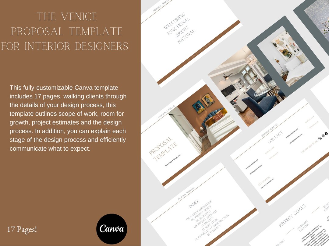 Interior Design Proposal Interior Design Template Design - Etsy