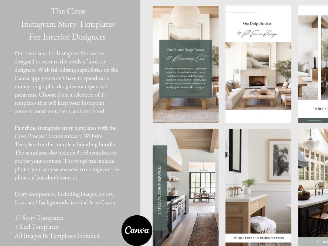 Interior Design Instagram Story Template | Interior Design Business ...