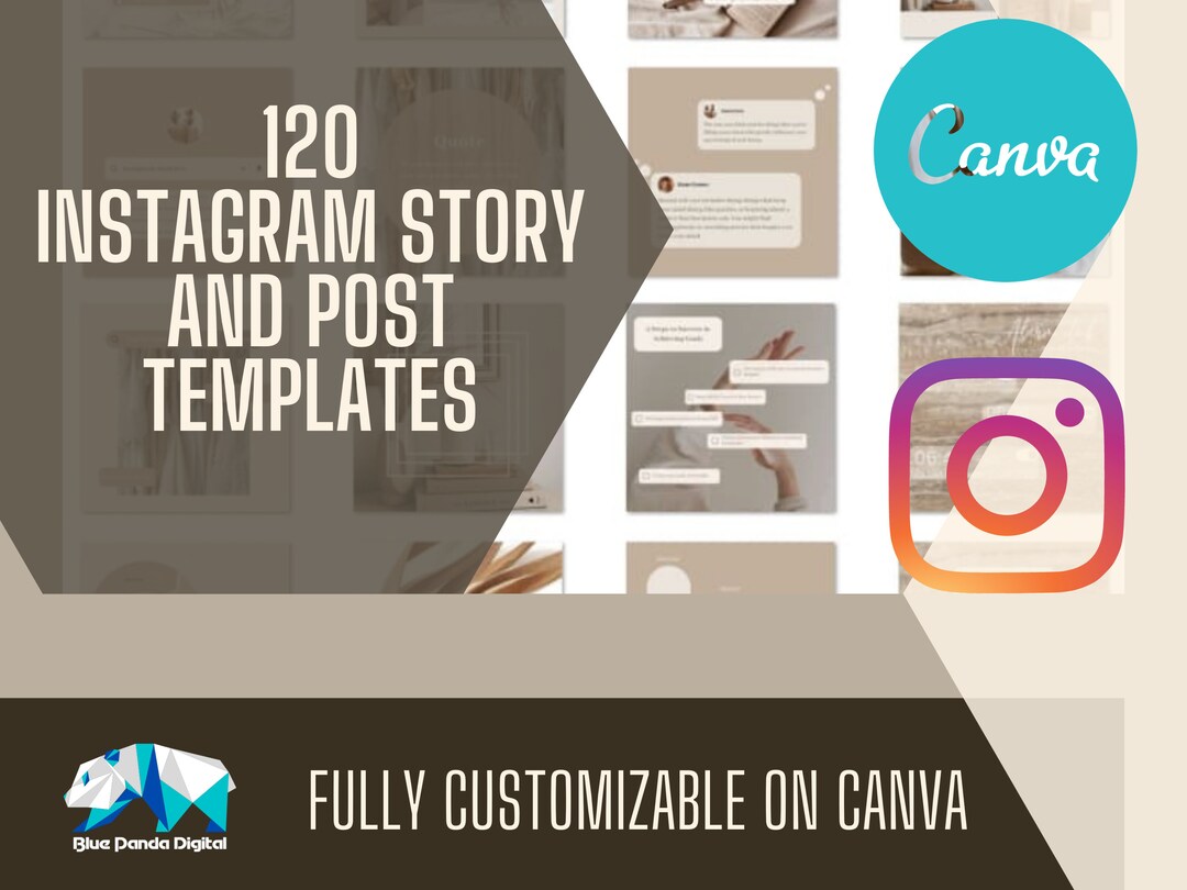 120 Social Media CANVA Templates für Instagram 60 Stories und 60 Posts ...