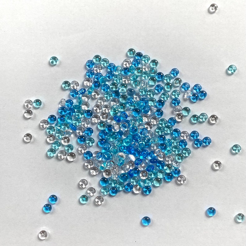 50g/100g/200g Blue Mix Fish Bowl Beads slime Supplies DIY Crafts Vase