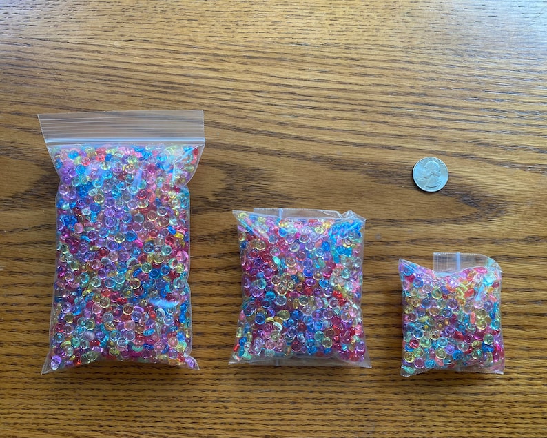 50g/100g/200g Rainbow Mix Fish Bowl Beads slime Supplies Etsy