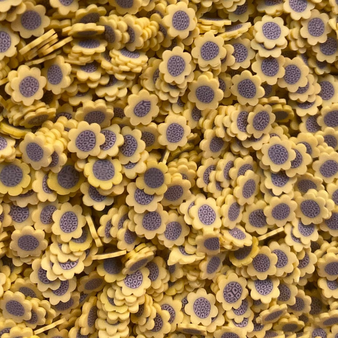 10g/30g/50g Sunflower Polymer Clay Slices nonedible Fake Sprinkles