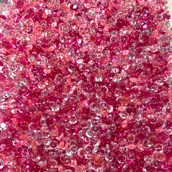 50g/100g/200g Pink Mix Fish Bowl Beads (slime supplies | DIY crafts | vase filler)