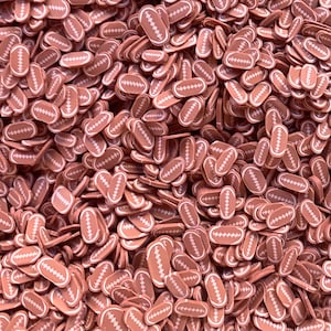 10/30g/50g Football (2) polymer clay slices (non-edible | fake sprinkles | slime supplies | DIY crafts | nail art | fimo slices)