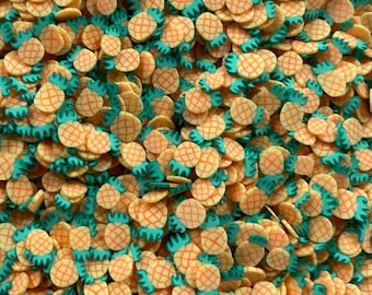 10g/30g/50g Pineapple polymer clay slices (non-edible | fake sprinkles | slime supplies | DIY crafts | nail art | fimo slices)