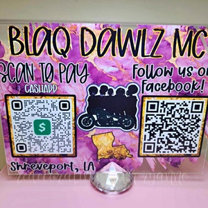 UPGRADED Scan to Pay Sign || QR code || Business Sign || Scan to Pay Business Sign || Custom QR Scan to Pay Sign || Small Business Sign |