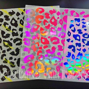 Cheetah Leopard Full Sheet Half Sheet Vinyl Decal || Cheetah Print Car Decal || Leopard Vinyl Sticker || Leopard Cheetah Print Custom Decal