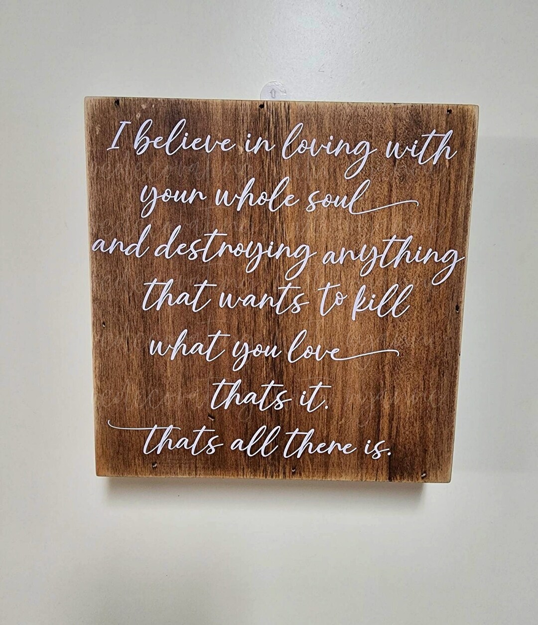 Yellowstone Quote Freestanding Plaque Beth Dutton Quote Love Quote Beth