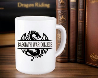 Basgiath War College, Bookish mug, dragon cup, dragon mug, 11  or 15 oz options