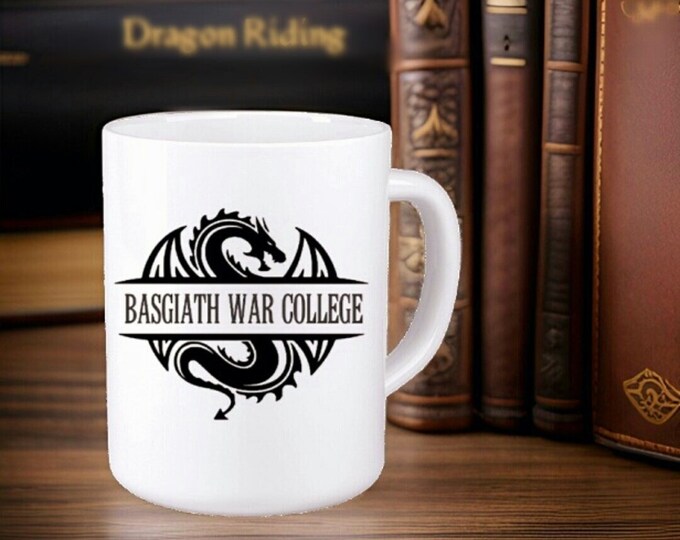 Basgiath War College, Bookish mug, dragon cup, dragon mug, 11  or 15 oz options