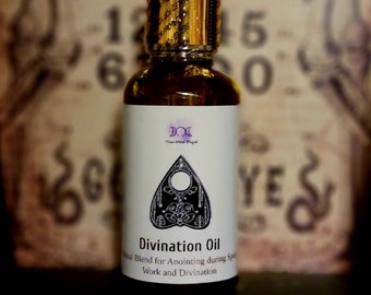 Divination Oil, Ritual Spell Anointing Oil for Spirit work, Divination, Conjuring and Channeling.