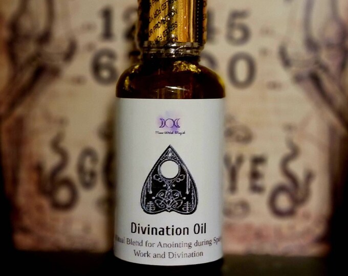 Divination Oil, Ritual Spell Anointing Oil for Spirit work, Divination, Conjuring and Channeling.