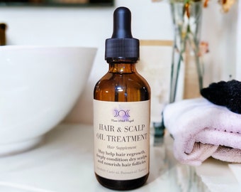 Hair Oil Scalp Treatment, Hair supplement, may promote Hair growth, may reduce dryness and help to deeply nourish scalp and hair follicles.