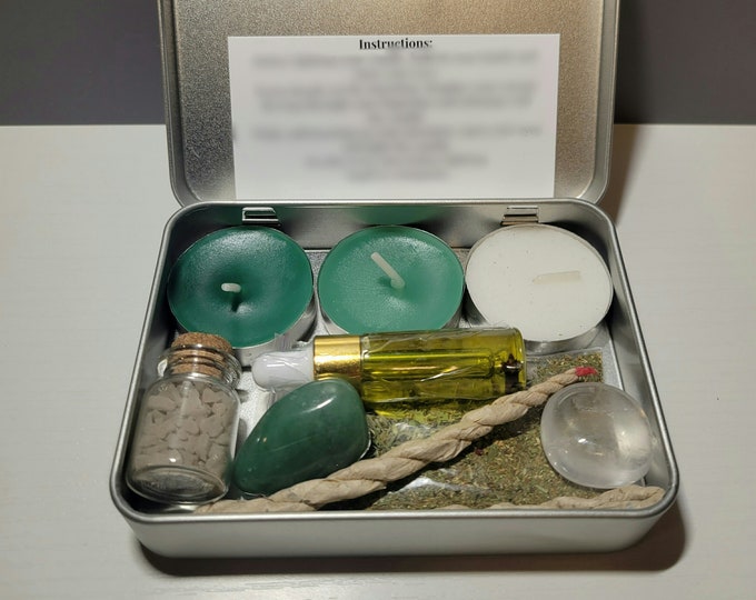 Travel Spell Kit Personalized to Intention, Portable Spell Kit, Hidden Spell Kit, Customizable with Crystals