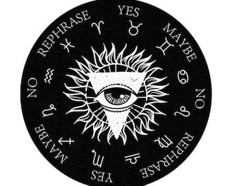 Pocket Pendulum Boards, Two Sided, Multiple design options,  Spirit Board, Talking Board, Round Pendulum Board, Divination Board