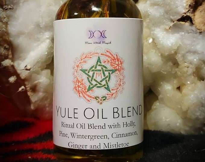 Yule Oil, Sabbath Oil, WHEEL of the YEAR Ritual Oils, 1 oz glass dropper bottle, Pagan Sabbath, Ritual Oil, Wicca, Witches oil