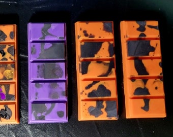 Marbled Halloween Wax Melt Snap Bar: Apple Cider, Pumpkin Pie