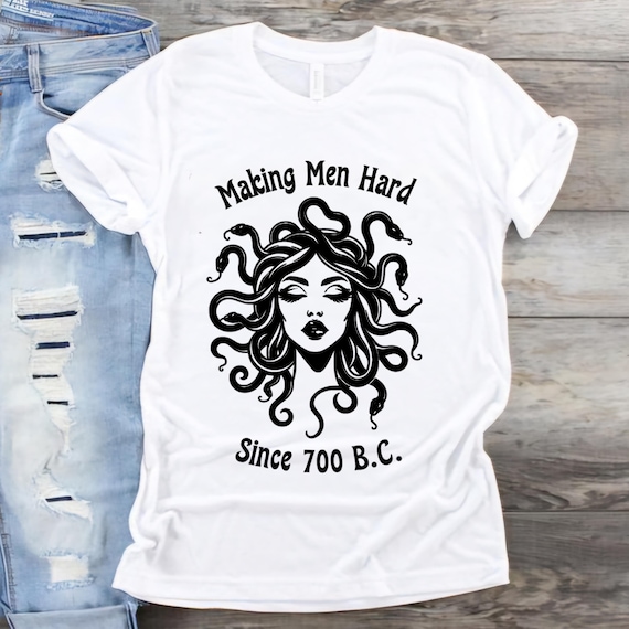 Medusa Graphic Tee: Humorous Gender Neutral T-Shirt