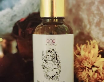Persephone Invocation Oil, Ritual Oil Blend for Divination, Deity Work, Offering and for Altars, 1 oz /29.5mL dropper bottle