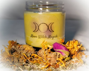 Calendula Yarrow Skin Salve, for Hands, lips and body. Herbal Salve for Deep Moisturizing, psoriasis, eczema, dry skin repair