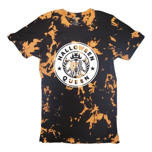 Halloween Queen T- Shirt, Halloween Theme Logo, Halloween Vinyl Printed Shirt, Gender Neutral sizes, 100% Cotton Tees