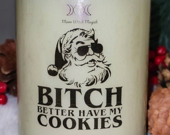 Gingerbread Scented Christmas Candle: 12 oz Soy Wax with Quartz