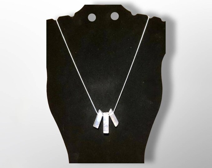 Rose Quartz or Citrine Necklace, Snake Chain 24in, Polished Crystal Stone Necklace Hypoallergenic Stainless Steel, rose quartz or Citrine