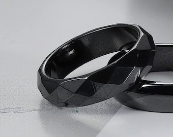 Hematite Rings, Three Styles, US sizes 5-13