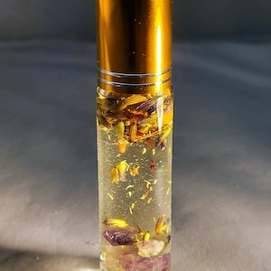 Zen: Crystal Infused Fragrance Oil Tranquility Spell// Floral Scented
