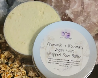 Chamomile & Rosemary Vegan 'Salve' Whipped Body Butter