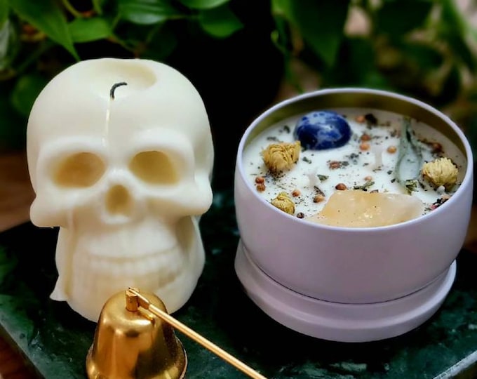 Skull Candle Decor for any Room, Available in multiple colors and scents