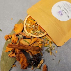 SIMMER POT Kit for Abundance, Stove top potpourri, Fill your house with Abundance, Kitchen Witch