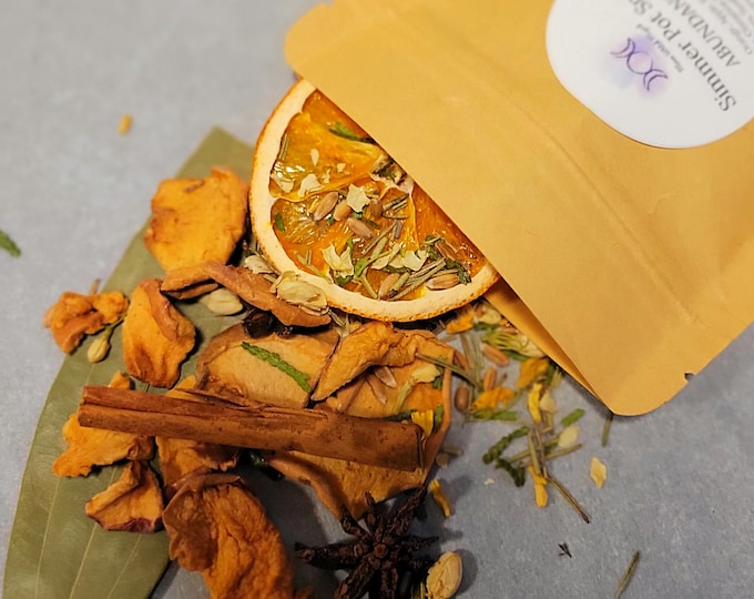 SIMMER POT Kit for Abundance, Stove top potpourri, Fill your house with Abundance, Kitchen Witch