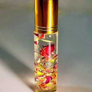Confidence Fragrance Oil: Cherry Blossom Ginger Scent, Carnelian Crystal Infused
