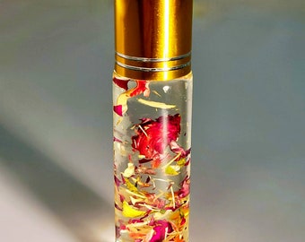 Confidence Oil -Crystal Infused Bad Ass Witch Spell FRAGRANCE OIL: Confidence Spell/ Cherry Blossom and Ginger scented