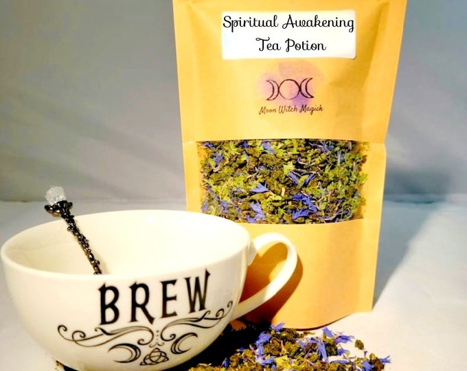 Spiritual Awakening Potion - Clairvoyance and Lucid Dreaming Tea Spell - Drinkable potion -  Inner healing shadow work tea spell