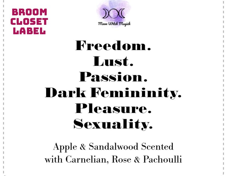 Lilith Offering Candle: Apple Sandalwood Scent, Carnelian Crystal image 5