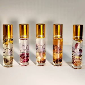Energize: Crystal Infused FRAGRANCE OIL, Productivity Spell, Citrus Scented Energy Spell wearable oil