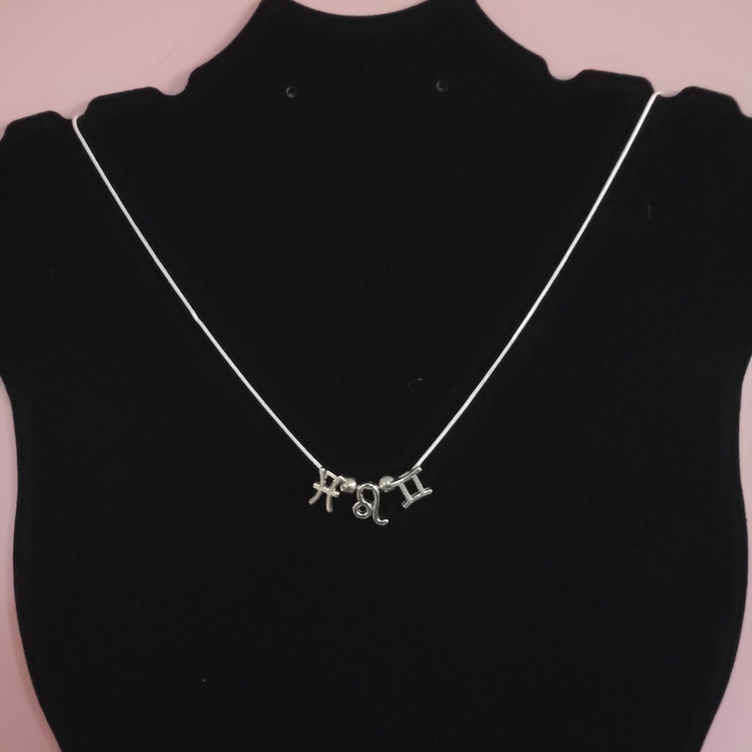 Big 3 Zodiac Symbol Necklace, Personalized to Your Chart, Hypoallergenic Necklace, Rising Sign