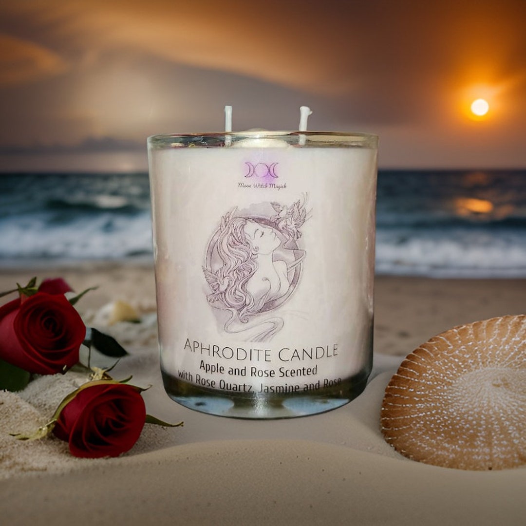 APHRODITE CANDLE, Goddess Candle, Invocation Candle, Aphrodite Goddess